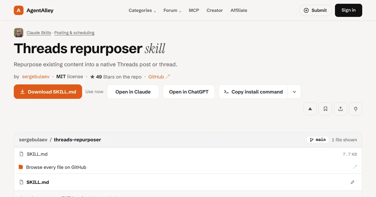 Threads Repurposer